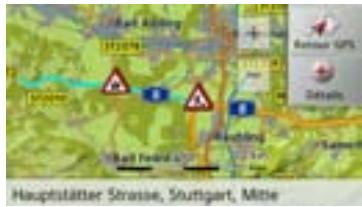 BECKER TRAFFIC ASSIST - Représentation de messages TMC sur la carte - 1