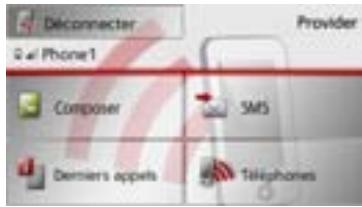 BECKER TRAFFIC ASSIST - Menu Tételephone (uniquement certains modèles) - 1