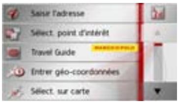 BECKER TRAFFIC ASSIST - Menu Nouveau ou Nouvelle destination (en fonction de l'appareil) - 2