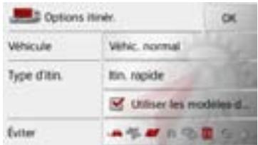BECKER TRAFFIC ASSIST - Touche Options itinér. - 2
