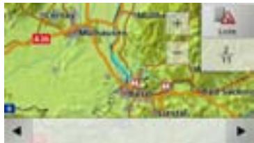 BECKER TRAFFIC ASSIST - Affichage de la route concernée sur la carte - 1