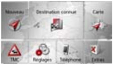 BECKER TRAFFIC ASSIST - Le menu principal - 1