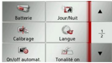 BECKER TRAFFIC ASSIST Z099 - Menu des réglages du système - 1