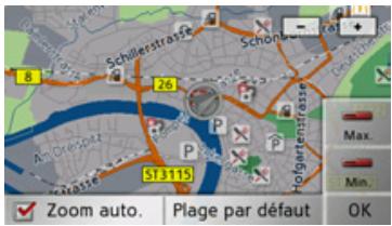 BECKER TRAFFIC ASSIST Z099 - Modification des niveaux zoom et de la perspective cartographique - 2