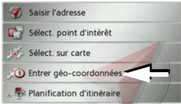 BECKER TRAFFIC ASSIST Z099 - Saisie des coordonnées - 1