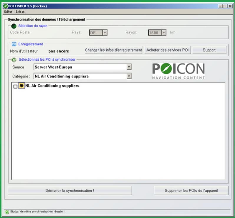 BECKER TRAFFIC ASSIST Z100 - Installation du programme de synchronisation sur le PC - 2