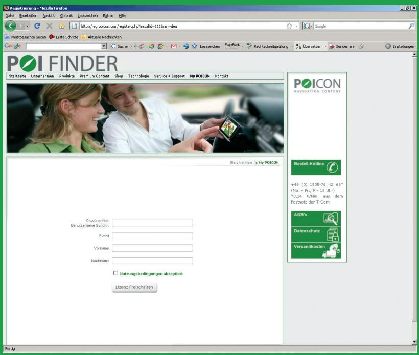 BECKER TRAFFIC ASSIST Z100 - Inscription sur Internet - 3
