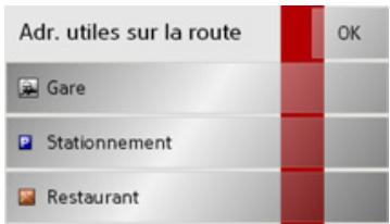 BECKER TRAFFIC ASSIST Z200 - Destinations spéciales disponibles sur l'itinéraire (barre d'outils) - 3