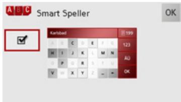 BECKER TRAFFIC ASSIST Z200 - La touche Smart Speller - 2