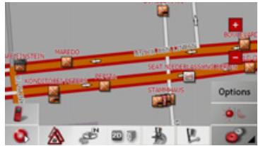 BECKER TRAFFIC ASSIST Z200 - Affichage de la destination sur la carte - 1