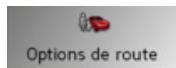 BECKER TRAFFIC ASSIST Z200 - La touche Options de route - 1