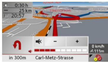 BECKER TRAFFIC ASSIST Z250 - Modifier le volume des announcements - 2