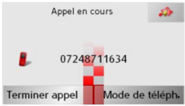 BECKER TRAFFIC ASSIST Z250 - Etablissement d'un appel - 1