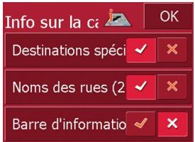 BECKER TRAFFIC ASSIST - La touche Info carte - 1