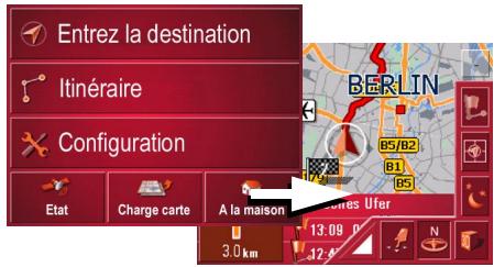 BECKER TRAFFIC ASSIST - Menu de navigation: A la maison - 1