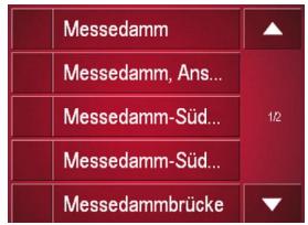 BECKER TRAFFIC ASSIST - Navigation dans les listes - 2
