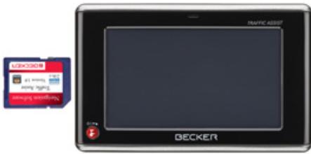 BECKER TRAFFIC ASSIT 7928 - Enfichage de la carte mémoire - 1