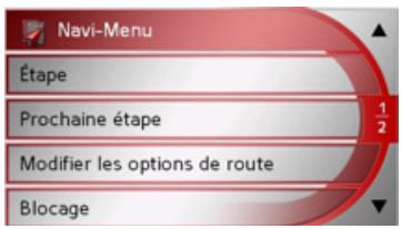 BECKER TRAFFIC ASSIT 7928 - Acceder au menu d'options (barredouts) - 1