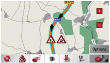 BECKER TRAFFIC ASSIT 7928 - Représentation sur la carte de messages TMC - 1