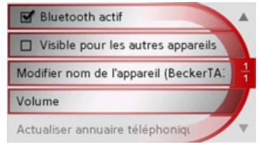 BECKER TRAFFIC ASSIT 7928 - Paramètres du téléphone/Bluetooth - 1