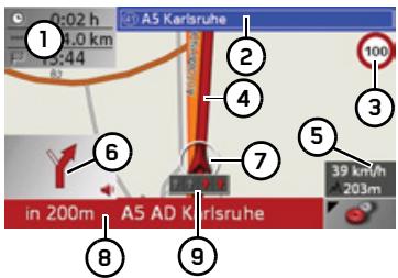 BECKER TRAFFIC ASSIT 7928 - Affichage de cartes pendant le guidage - 1