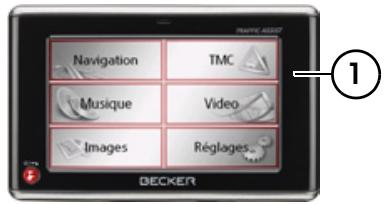 BECKER TRAFFIC ASSIT 7928 - L'affichage de la carte - 1