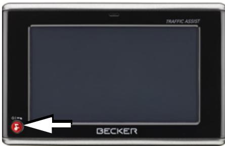 BECKER TRAFFIC ASSIT 7928 - Mise en marche/arrêt du Traffic Assist - 1