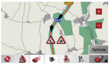 BECKER TRAFFIC ASSIT 7928 - Afficher la route concennee sur la carte - 1