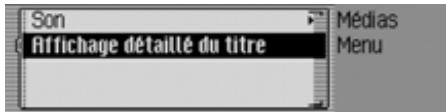 BECKER 7945 - Activer/désactiver l'affichage détaillé des plages - 1