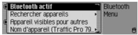BECKER 7945 - Selectionner la configuration Bluetooth - 5