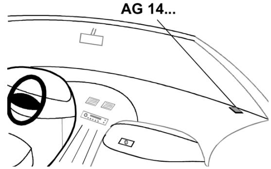 BECKER GPS ANTENNA AG 14 - Consignes sur la position de montage - 3