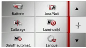BECKER TRAFFIC ASSIST Z107 - Menu des réglages du système - 1