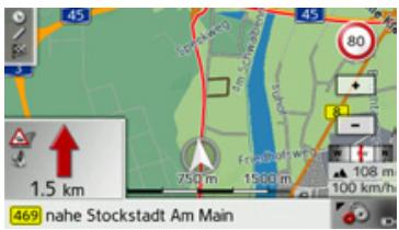 BECKER TRAFFIC ASSIST Z108 - Changement de vue - 2