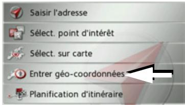 BECKER TRAFFIC ASSIST Z108 - Saisie des coordonnées - 1