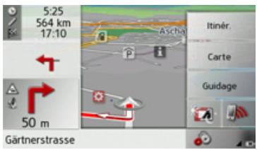 BECKER TRAFFIC ASSIST Z202 - Options de l'affichage de carte - 2