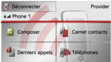BECKER TRAFFIC ASSIST Z202 - Déconnexion d'un téléphone raccordé - 1