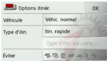 BECKER TRAFFIC ASSIST Z203 - Touche Options itinér. - 2
