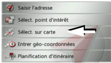 BECKER TRAFFIC ASSIST Z203 - Selection d'une destination à partir de la carte - 1