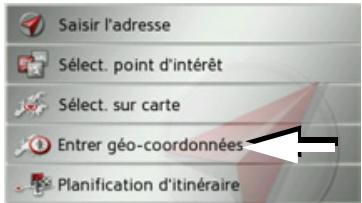 BECKER TRAFFIC ASSIST Z203 - Saisie des coordonnées - 1