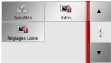 BECKER TRAFFIC ASSIST Z203 - Menu des réglages du système - 2