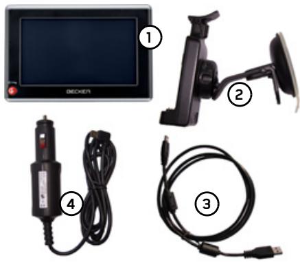 BECKER TRAFFIC ASSIST Z205 - Volume delivraison - 1