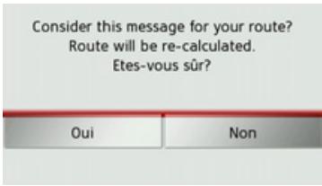BECKER TRAFFIC ASSIST Z205 - Lecture du message - 2