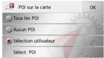 BECKER TRAFFIC ASSIST Z112 - Régler les catégories POI - 1