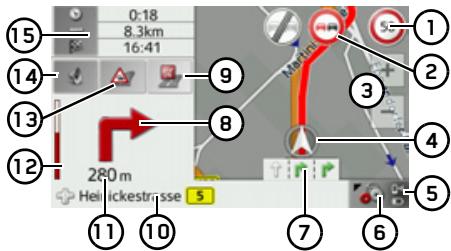BECKER TRAFFIC ASSIST Z112 - Écran divisé avec guidage - 1
