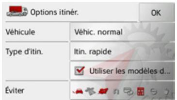 BECKER TRAFFIC ASSIST Z112 - Modification des options d'itinéraire - 2