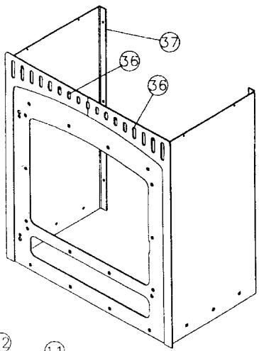 GODIN 364110 INSERT A ENCASTRER - Mise en garde particulière concernant la porte foyer : - 3