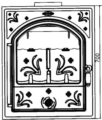 GODIN 660112 INSERT BOIS - Caracteristiques dimensionnelles - 1