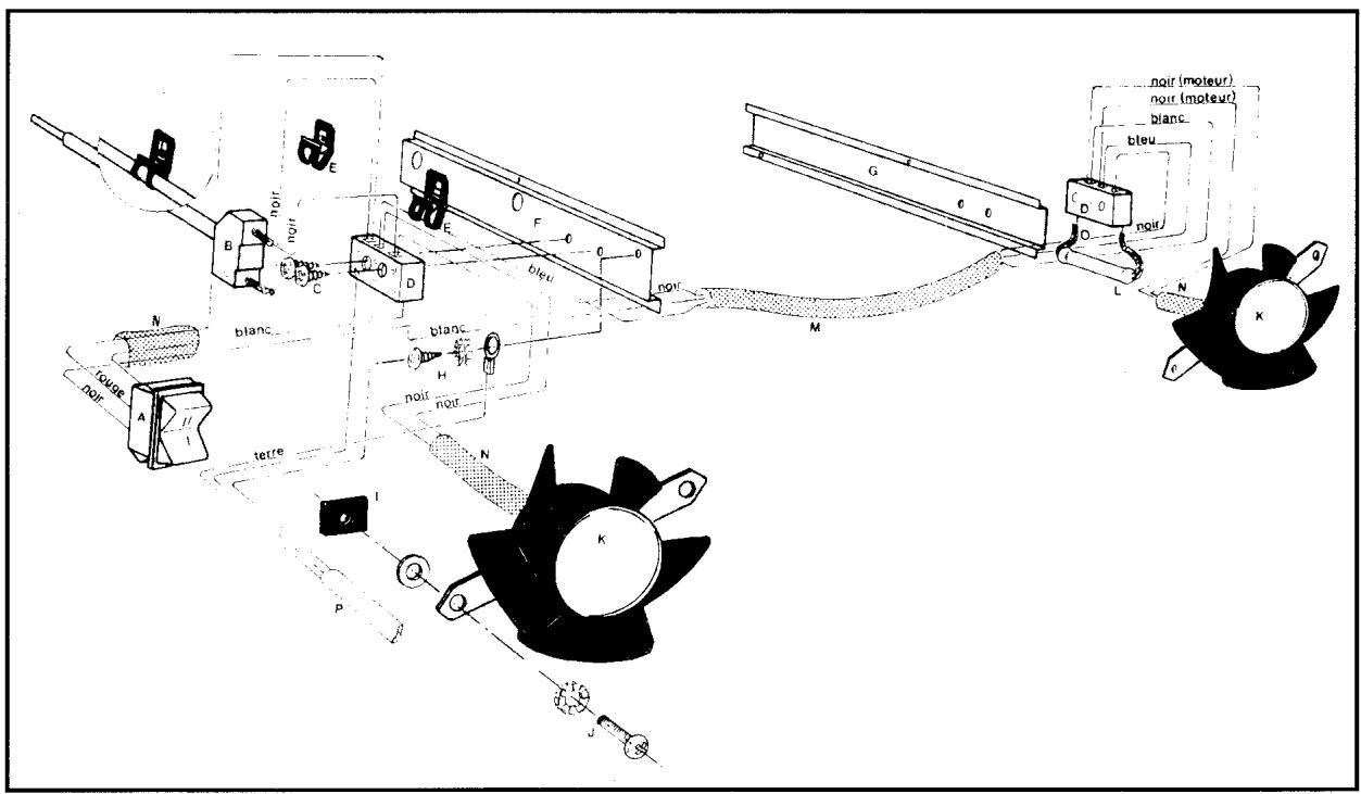 GODIN 665103 INSERT - ENSEMBLE DE SOUFFLERIE ACCÉLÉRATEUR DE CONVECTION SCHEME DE DISTRIBUTION - 1