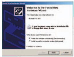 M-AUDIO FIREWIRE 410 - Installation du pilote - 1