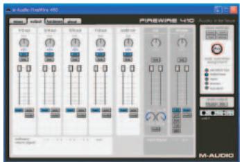M-AUDIO FIREWIRE 410 - Fenêtre mixage - 2